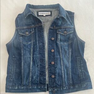 Express denim sleeveless jacket  • only 1 available
